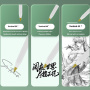 Transparentný náhradný hrot pre Apple Pencil 1 / 2 / USB-C / Pro - červený