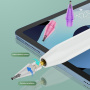 Transparentný náhradný hrot pre Apple Pencil 1 / 2 / USB-C / Pro - žltý
