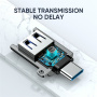 JOYROOM S-H151 nabíjacia a dátová redukcia - USB-A na USB-C - strieborná