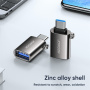 JOYROOM S-H151 nabíjacia a dátová redukcia - USB-A na USB-C - strieborná
