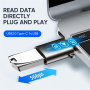 JOYROOM S-H151 nabíjacia a dátová redukcia - USB-A na USB-C - strieborná