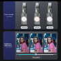 CYKE L18S Bluetooth selfie tyč s tripodom, Gimbal stabilizátorom a svetlom pre iPhone - čierna