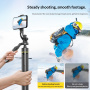 CYKE TT18 panoramatická Bluetooth selfie tyč s tripodom pre iPhone - čierna