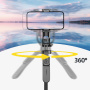 CYKE TT18 panoramatická Bluetooth selfie tyč s tripodom pre iPhone - čierna