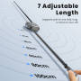 Toocki TQ-X105 výsuvný nabíjací a dátový kábel - USB-C na USB-C - 1 m - sivý