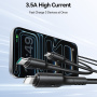 JOYROOM S-A61 3v1 univerzálny nabíjací kábel - USB-A na USB-C / Lightning / micro USB - 1,2 m - čierny