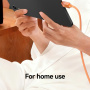 USAMS SJ776 opletaný nabíjací a dátový kábel s podsvietením - USB-C na Lightning - 1,2 m - oranžový