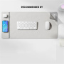 S1300 obojstranná podložka pod klávesnicu a myš s bezdrôtovým nabíjaním pre iPhone / AirPods - sivá