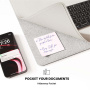 S1300 obojstranná podložka pod klávesnicu a myš s bezdrôtovým nabíjaním pre iPhone / AirPods - sivá