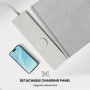 S1300 obojstranná podložka pod klávesnicu a myš s bezdrôtovým nabíjaním pre iPhone / AirPods - sivá