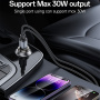Yesido Y73 súprava autonabíjačky s portmi USB-C / USB-A a kábla USB-C na Lightning - 30W - 1 m - čierna