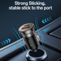 Yesido Y73 súprava autonabíjačky s portmi USB-C / USB-A a kábla USB-C na Lightning - 30W - 1 m - čierna