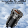 Yesido Y73 súprava autonabíjačky s portmi USB-C / USB-A a kábla USB-C na Lightning - 30W - 1 m - čierna