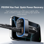 ESSAGER ES-F748 Bluetooth FM transmitter do auta s portmi USB-C / 2x USB-A - 35W - čierny