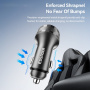 ESSAGER ES-CC25 autonabíjačka s displejom a portmi 2x USB-C / USB-A - 108W - tmavosivá