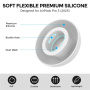 AhaStyle náhradné silikónové štuple pre AirPods Pro 3 - M - biele