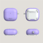 Obal s výklopným stojanom a karabínou pre AirPods 4 / 5 - fialový