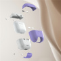 Obal s výklopným stojanom a karabínou pre AirPods 4 / 5 - čierny