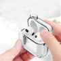 Transparentný obal so zapínaním a karabínou pre AirPods Pro - číry