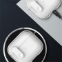 Transparentný obal so zapínaním a karabínou pre AirPods Pro - ružový