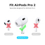AhaStyle návleky na slúchadlá pre AirPods Pro 2 - biele