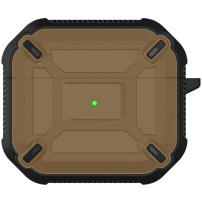 Superodolný „Armor“ obal pre AirPods 3 - hnedý