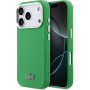 Lacoste Iconic Petit Pique Metal Logo kryt s MagSafe pre iPhone 17 Pro - zelený