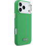 Lacoste Iconic Petit Pique Metal Logo kryt s MagSafe pre iPhone 17 Pro Max - zelený