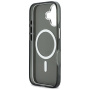Karl Lagerfeld IML K&CH Heads Logo transparentný kryt s MagSafe pre iPhone 17 - sivý