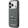 Karl Lagerfeld IML K&CH Heads Logo transparentný kryt s MagSafe pre iPhone 17 Pro Max - sivý