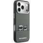 Karl Lagerfeld IML K&CH Heads Logo transparentný kryt s MagSafe pre iPhone 17 Pro Max - sivý