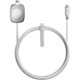 Nomad Universal 2v1 univerzálny opletený nabíjací kábel - USB-C na magnetický puk / USB-C - 1,5 m - biely