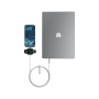 Nomad Universal 2v1 univerzálny opletený nabíjací kábel - USB-C na magnetický puk / USB-C - 1,5 m - biely
