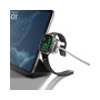 Nomad Universal 2v1 univerzálny opletený nabíjací kábel - USB-C na magnetický puk / USB-C - 1,5 m - biely