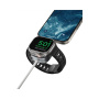 Nomad Universal 2v1 univerzálny opletený nabíjací kábel - USB-C na magnetický puk / USB-C - 1,5 m - biely