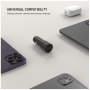 FIXED autonabíjačka s portmi 2x USB-C - 65W - čierna