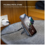 FIXED MagZen 5 bezdrôtová MagSafe powerbanka s nabíjaním pre Apple Watch, stojanom a portom USB-C - 5 000 mAh - sivá