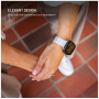 FIXED Resin Strap remienok pre Apple Watch 42mm / 41mm / 40mm / 38mm - biely