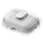 UNIQ Glase Pro Lock transparentný obal so zapínaním a karabínou pre AirPods Pro 3 - číry