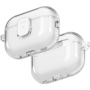 UNIQ Glase Pro Lock transparentný obal so zapínaním a karabínou pre AirPods Pro 3 - číry