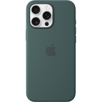 Originálne Apple silikónový kryt s MagSafe pre iPhone 16 Pro Max - jazerne zelený