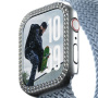 PanzerGlass SAFE puzdro posiate kamienkami pre Apple Watch 42mm (Series 10 / 11) - strieborné