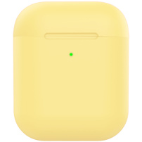 Matný silikónový obal pre AirPods 1 / 2 - žltý
