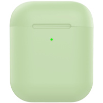 Matný silikónový obal pre AirPods 1 / 2 - mätovo zelený