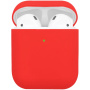 Matný silikónový obal pre AirPods 1 / 2 - červený