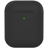 Matný silikónový obal pre AirPods 1 / 2 - čierny