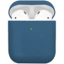 Matný silikónový obal pre AirPods 1 / 2 - tmavomodrý