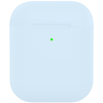 Matný silikónový obal pre AirPods 1 / 2 - svetlomodrý
