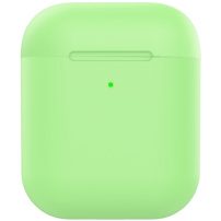 Matný silikónový obal pre AirPods 1 / 2 - svetlozelený