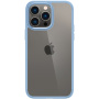 Spigen Crystal Hybrid transparentný kryt s rámčekom pre iPhone 14 Pro Max - modrý